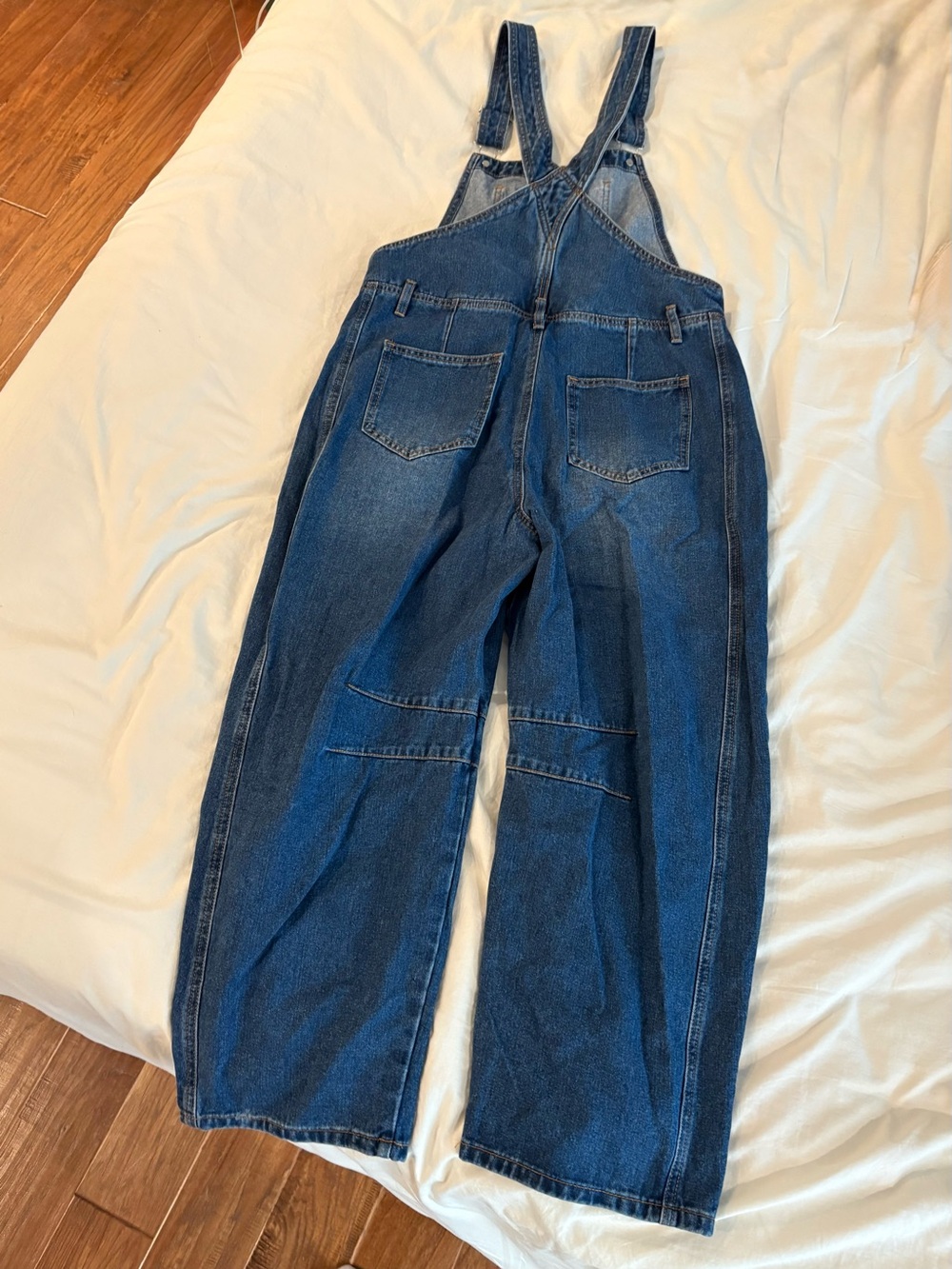 Amazon Barrel Denim Overalls in Classic Blue - Picture 2 of 3